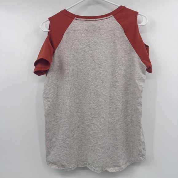 Star Wars Top Women XL Gray Brown Her Universe BB8 Roll With It Cold Shoulder - Picture 4 of 8